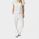 NEO NOIR SONAR LINEN PANTS HVID