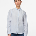 Pieces PCIrena LS Oxford Shirt Noos Bright White Stripes