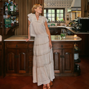 Neo Noir Felicia S Voile Skirt Ivory