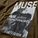 Copenhagen Muse CMMuse-Tee Oversized Front Print Dark Olive