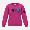 Rosas Is-Multi Double Love SweatShirt Dark Pink