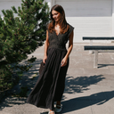Neo Noir Arista Lace Dress Dark Brown