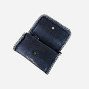 J By J Small Leather Bag Snake Black