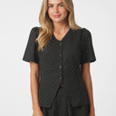 Neo Noir Jules B Pinstripe Blouse Antracit