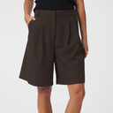 Neo Noir Nika Structure Shorts Dark Brown