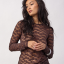 Co Couture PenolaCC O-Neck Blouse Brown