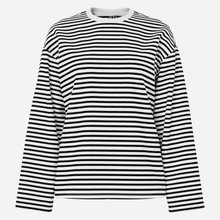 Pieces PCSadie LS Top Jrs Noos Cloud Dancer Stripes Black