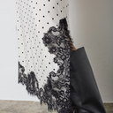 Co Couture AmeliCC Dot Lace Skirt Off White