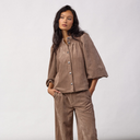 Co Couture DaisyCC Cord Shirt Walnut