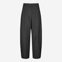 Second Female Vienne Barrel Trousers Dark Grey Melange