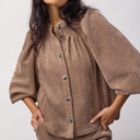 Co Couture DaisyCC Cord Shirt Walnut