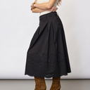 Co Couture PoppyCC Pleat Scallop Skirt Black