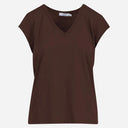 Coster Copenhagen CCH1101 V-Neck T-Shirt 389 Chocolate Nut