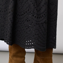 Co Couture PoppyCC Pleat Scallop Skirt Black