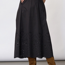 Co Couture PoppyCC Pleat Scallop Skirt Black