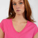 Coster Copenhagen CCH1101 V-Neck T-Shirt 691 Clear Pink