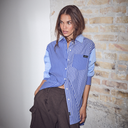 Haute L'Amitié Blue Mix Stripe Shirt Blue Stripe