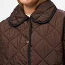 Pieces PCEmily Short Quilted Jacket Hot Fudge
