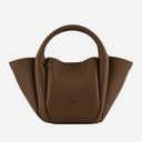 Pourchet Paris 26101 Citrouille Small Leather Bag Taupe