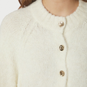 Neo Noir Benuta Fluffy Knit Cardigan Off White