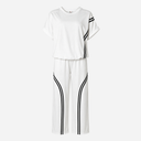 J By J 86028 Viscose Sweat Suit White/ Black