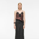 Rouge Edit ROULace Singlet Top Coffee/Meteorite