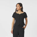 Neo Noir Tango Boucle Top Black