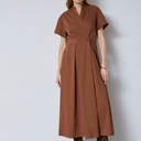 Co Couture ElaraCC Wrap SS Dress Suntan