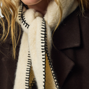 Pieces PCPyron Mini Scarf Whitecap Gray
