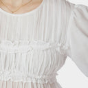 Neo Noir Kiril S Voile Blouse White