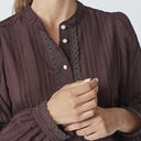 Co Couture KesiCC Lace Shirt Dark Brown