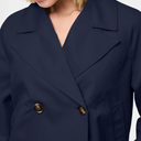 Pieces PCScarlett LS Short Trenchcoat Noos Maritime Blue