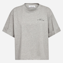 Haute L'Amitié HL Crew Neck Crop Tee Grey Melange
