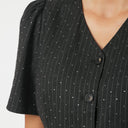 Neo Noir Jules B Pinstripe Blouse Antracit