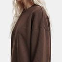 Pieces PCChilli LS Loose Fit Sweat Top Noos Hot Fudge