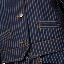 Co Couture SiggaCC Stripe Jacket Denim Blue