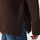 Pieces PCTina LS O-Neck Knit Noos Hot Fudge