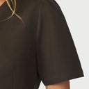 Neo Noir Jules Structure Blouse Dark Brown