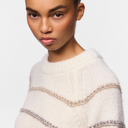Pieces PCNelia LS O-Neck Knit Noos Birch Stripes