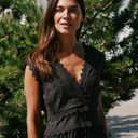 Neo Noir Arista Lace Dress Dark Brown