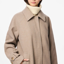 Pieces PCJoella Coat Taupe Gray Melange