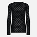 Hype The Detail 320-14-14 Mesh Blouse W/ Print Black