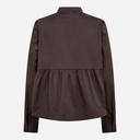 Co Couture PoppyCC LS Flare Blouse Dark Brown