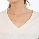 Coster Copenhagen CCH1101 V-Neck T-Shirt 241 Creme