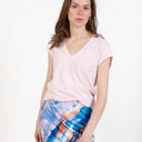 Coster Copenhagen CCH1101 V-Neck T-Shirt 600 Daisy Pink