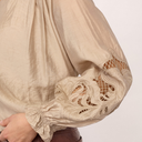 Co Couture DelinCC Balloon Emb Shirt Mink