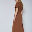 Co Couture ElaraCC Wrap SS Dress Suntan