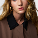 Pieces PCJorma Short Light Jacket Coffee Quartz