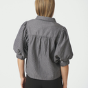 Neo Noir Etta Stripe B Shirt Dark Grey