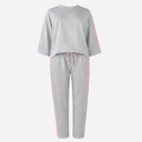 J By J 25972 Viscose Sweat Suit Grey/Pink